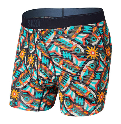 SAXX - Quest Quick Dry Mesh Boxer Brief Fly - Dark Charcoal II