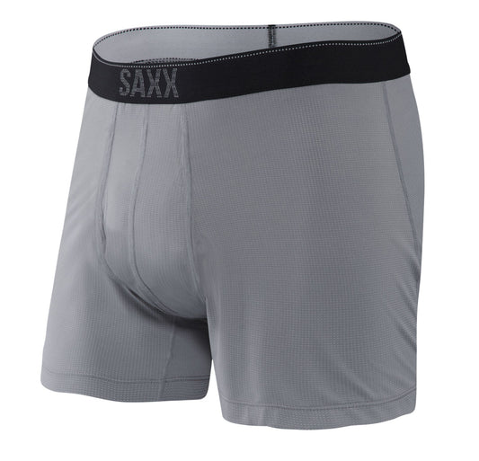SAXX - Quest Quick Dry Mesh Boxer Brief Fly - Dark Charcoal II