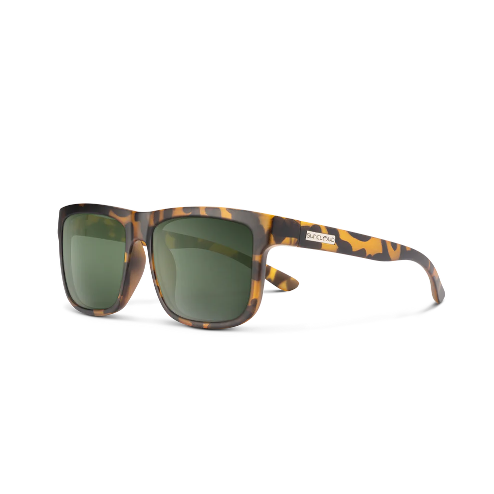 Suncloud - Quiver - Matte Yellow Tortoise/Polarized Gray Green