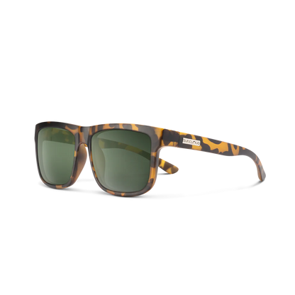 Suncloud - Quiver - Matte Yellow Tortoise/Polarized Gray Green