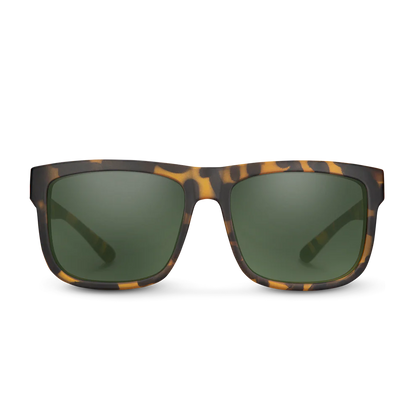 Suncloud - Quiver - Matte Yellow Tortoise/Polarized Gray Green