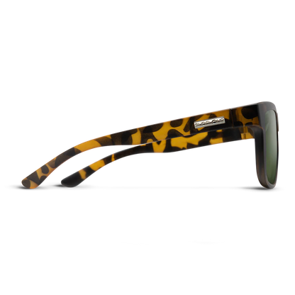 Suncloud - Quiver - Matte Yellow Tortoise/Polarized Gray Green