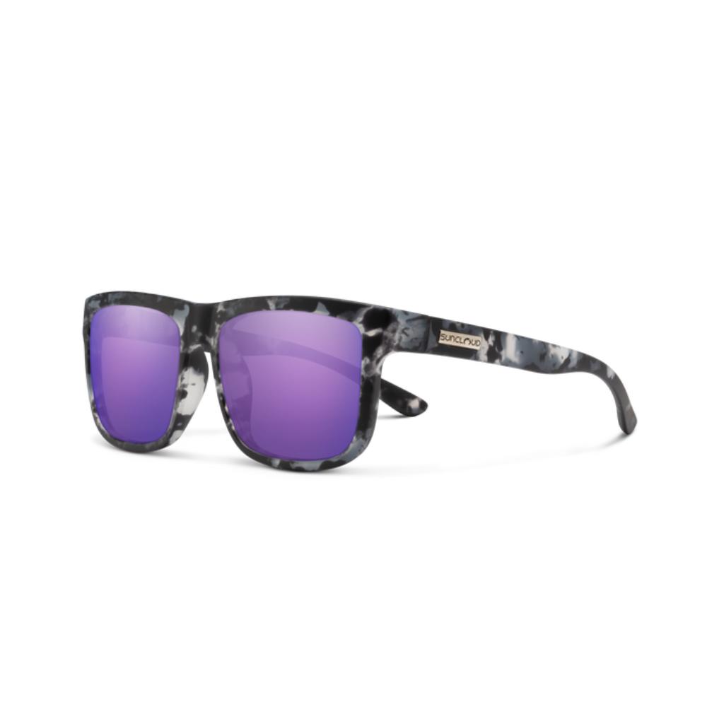 Suncloud - Quiver - Matte Ice Tortoise; Polarized Purple Mirror