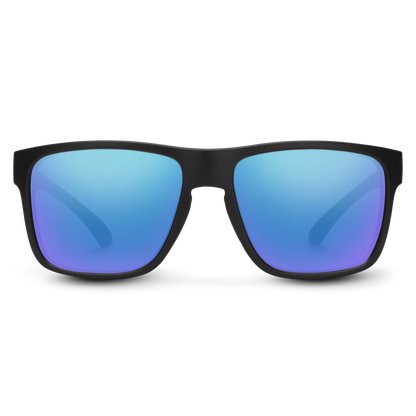 Suncloud - Rambler - Matte Black; Blue Mirror