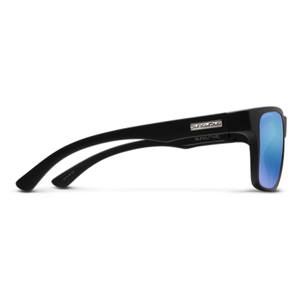 Suncloud - Rambler - Matte Black; Blue Mirror