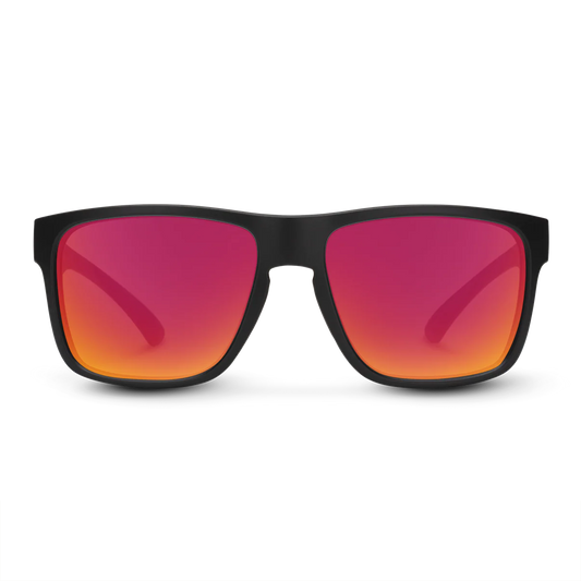 Suncloud - Rambler - Matte Black; Polarized Red Mirror