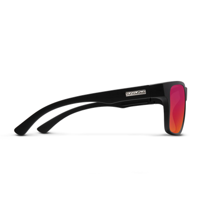 Suncloud - Rambler - Matte Black; Polarized Red Mirror