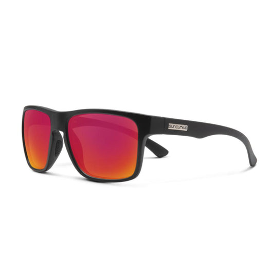 Suncloud - Rambler - Matte Black; Polarized Red Mirror