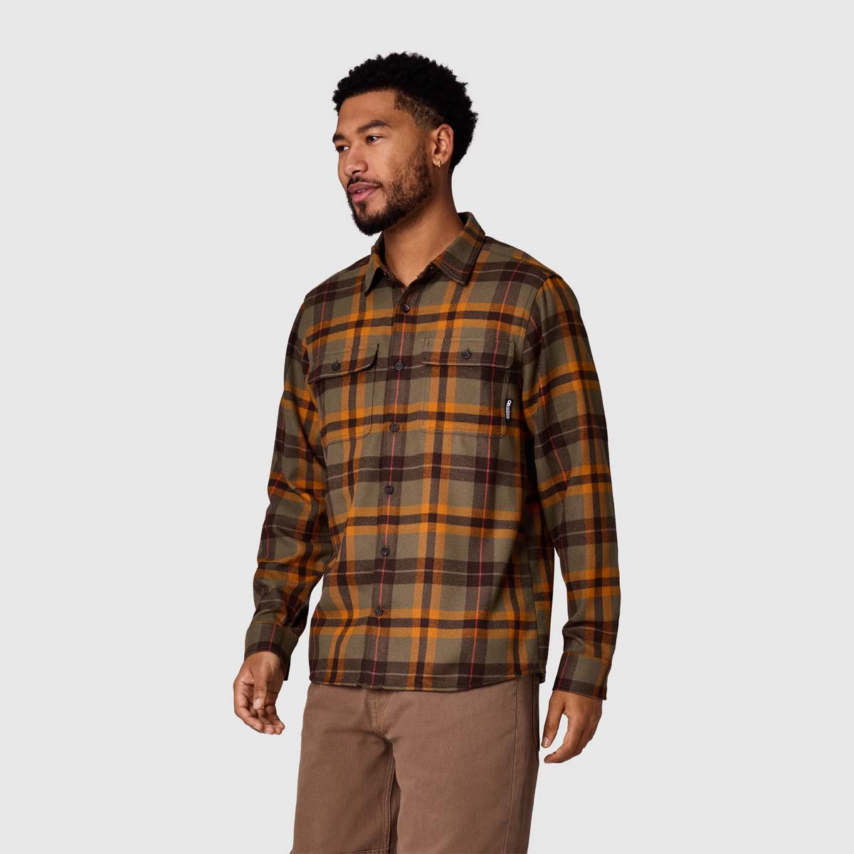 Outdoor Research - Feedback Flannel Twill Shirt - Men's - Ranger Green/Sedona Plaid