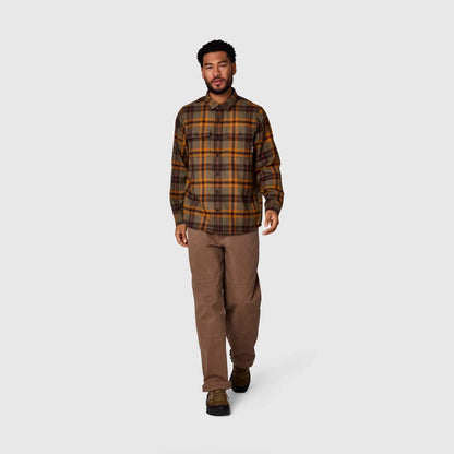 Outdoor Research - Feedback Flannel Twill Shirt - Men's - Ranger Green/Sedona Plaid
