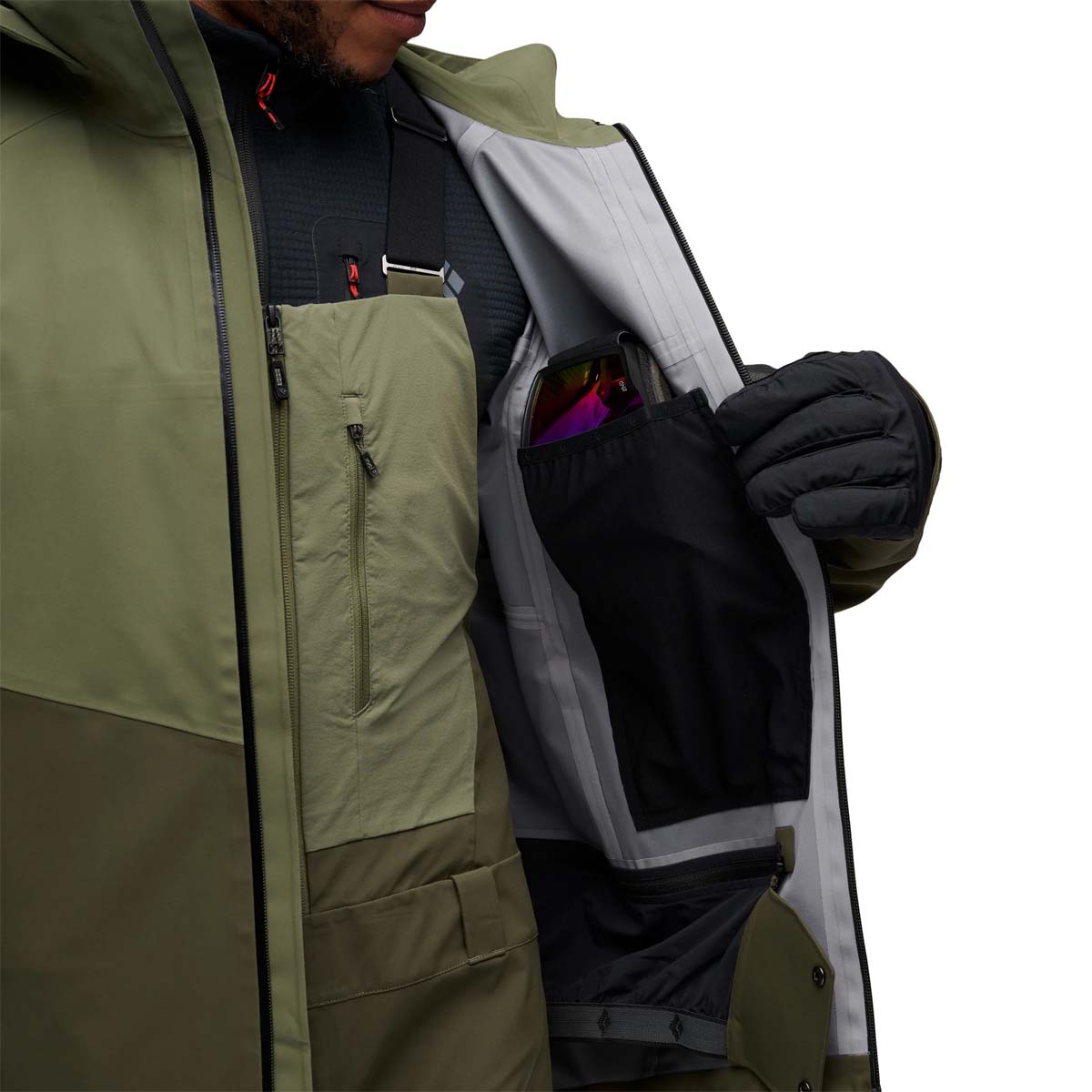 Black Diamond - Men's Recon Stretch Shell - Tundra-Dark Moss