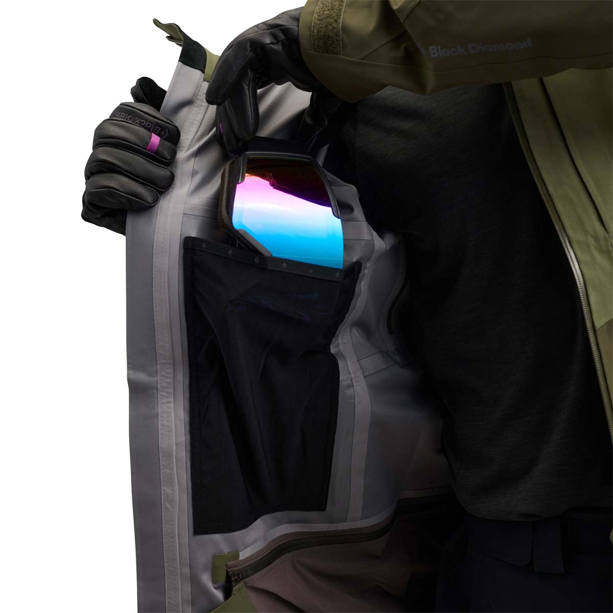Black Diamond - Men's Recon Stretch Shell - Tundra-Dark Moss