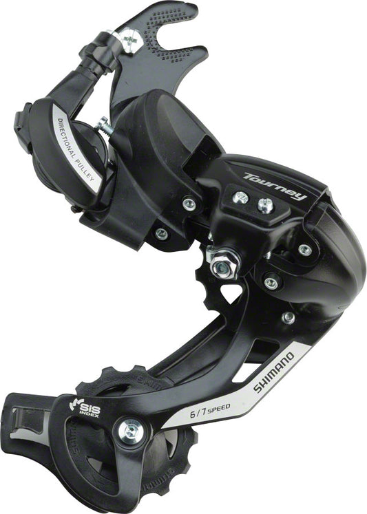Shimano - Tourney RD-TY500-SGS Rear Derailleur - 6,7 Speed, Long Cage, Black, Dropout Claw Hanger