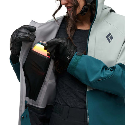 Black Diamond - Women's Recon Stretch Shell - Agave-Deep Woods