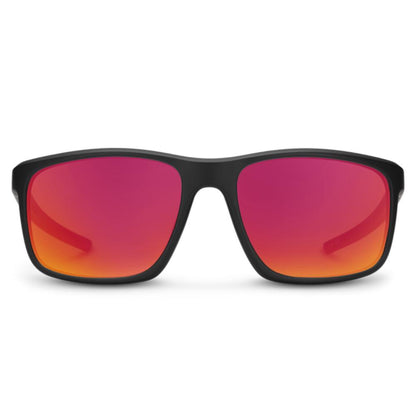 Suncloud - Respek - Matte Black; Polarized Red Mirror