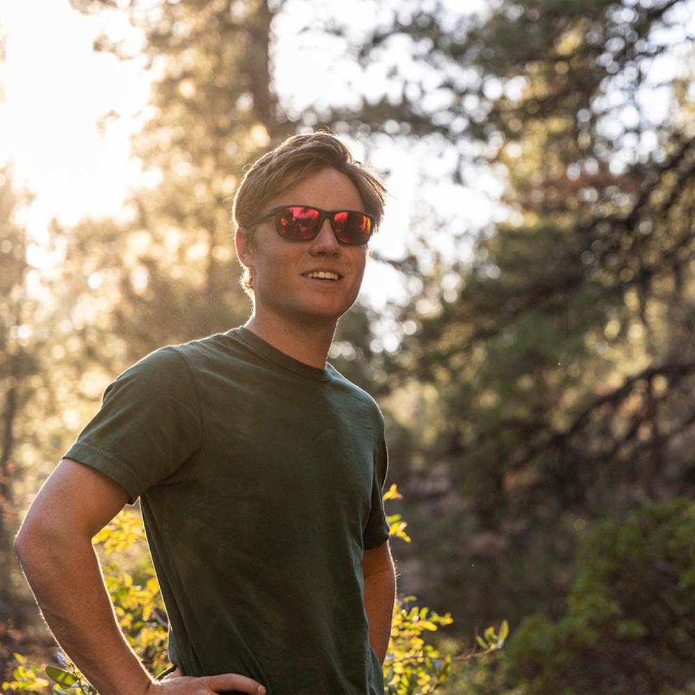 Suncloud - Respek - Matte Black; Polarized Red Mirror