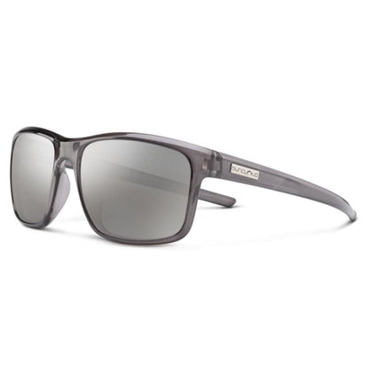 Suncloud - Respek - Transparent Gray; Polarized Silver Mirror