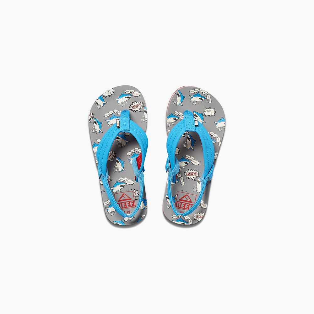 Reef - Little Ahi Boys - Nvy Palms Stripe