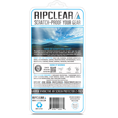 Ripclear - Watch Protector for Garmin VivoActive