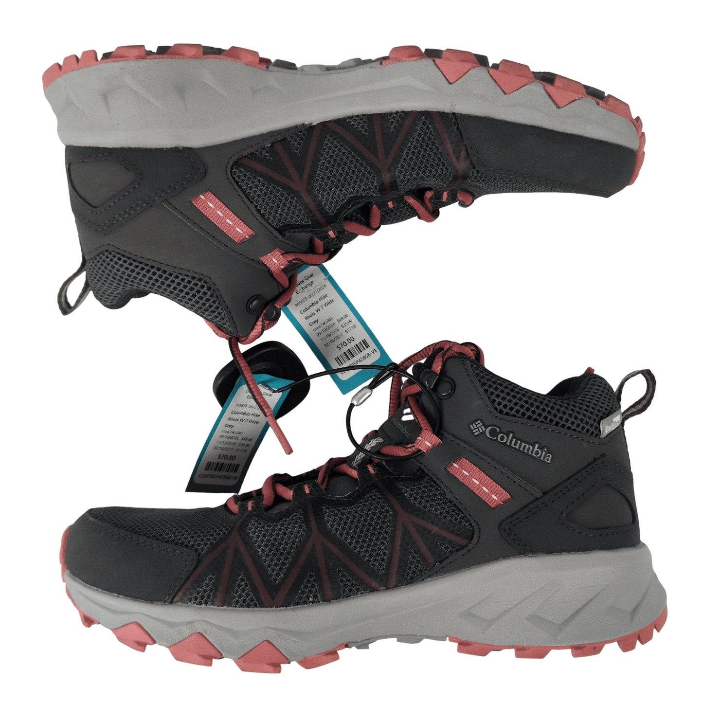 Columbia Hike Boots W 7 Wide Grey