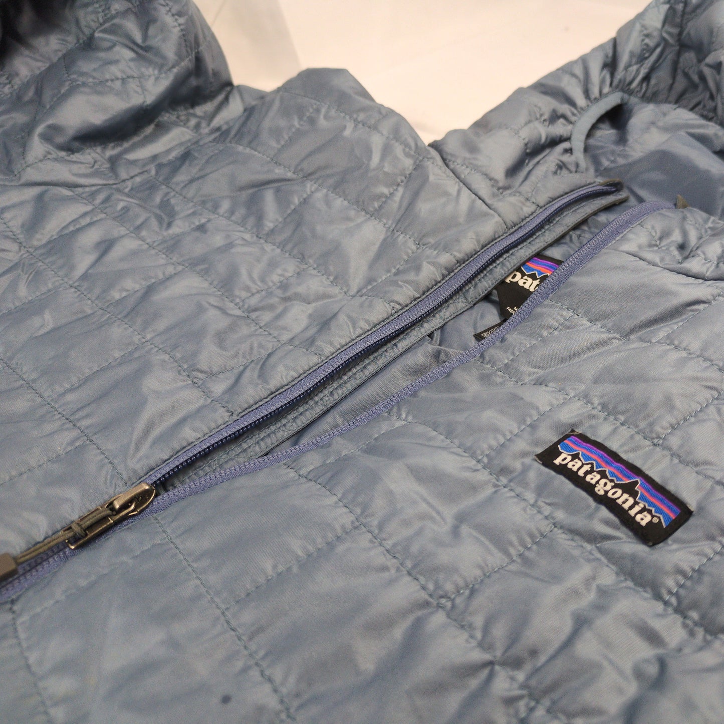 Patagonia Puffy FZ Hoodie JKT M LG Blue