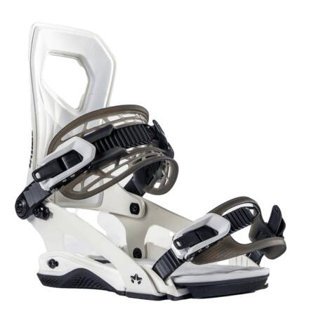 Rome - Brass Snowboard Binding - White