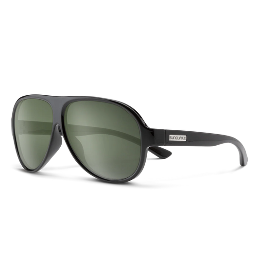 Suncloud - Rooney - Black; Polarized Gray Green