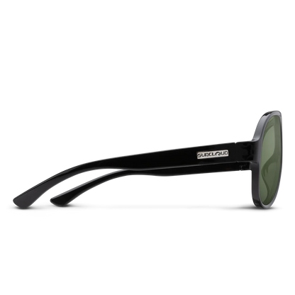 Suncloud - Rooney - Black; Polarized Gray Green
