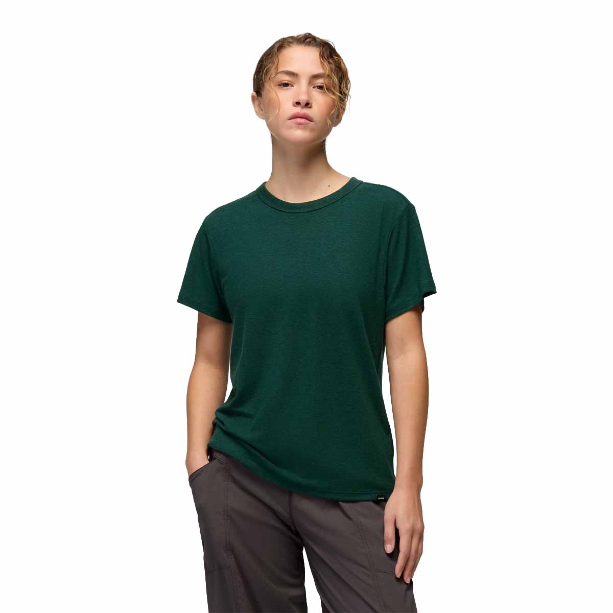 Prana - Cozy Up Short Sleeve Crew - Root Green