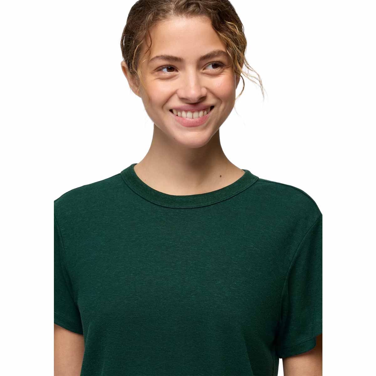 Prana - Cozy Up Short Sleeve Crew - Root Green