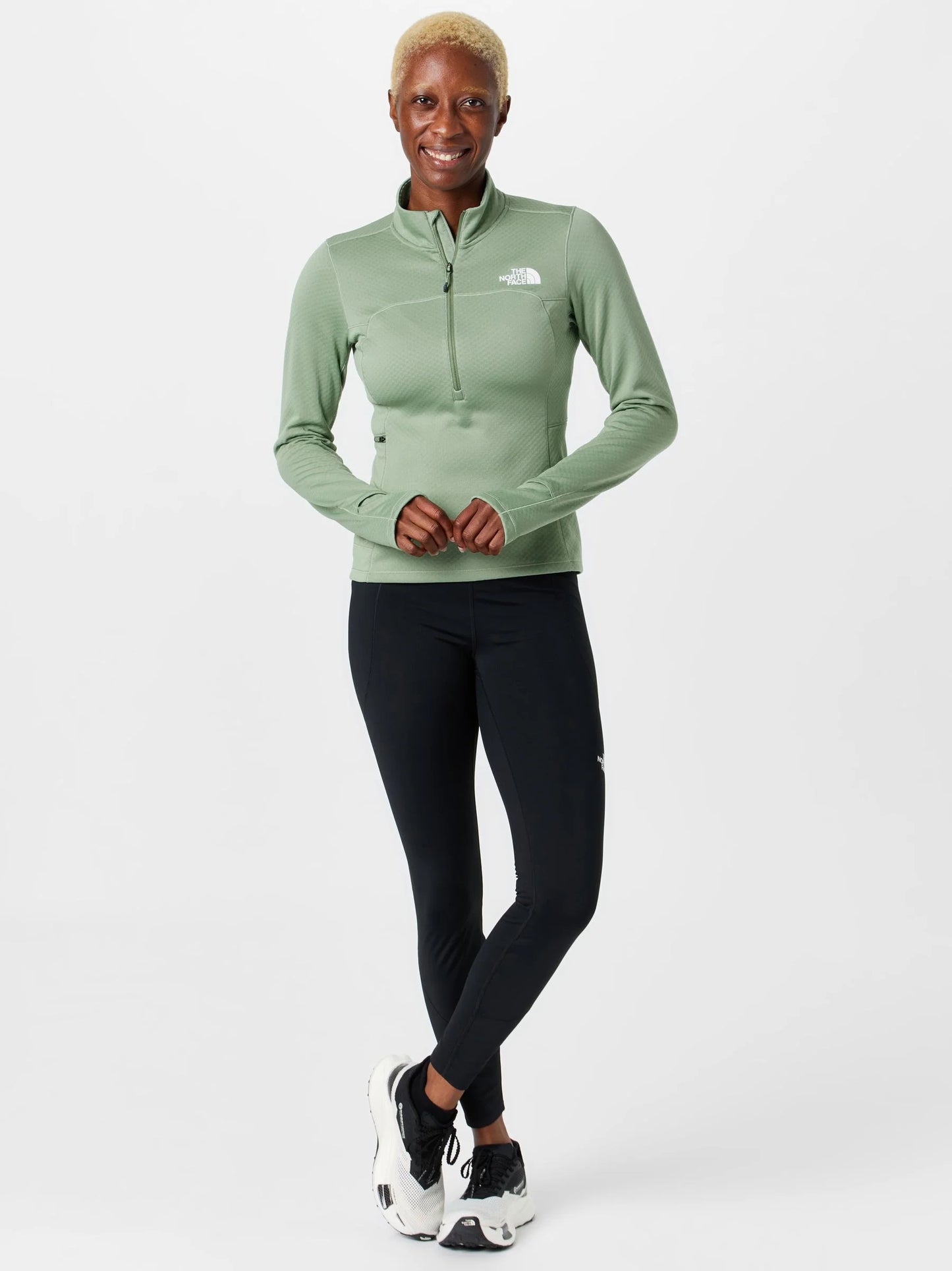 The North Face - Women's Winter Warm Pro 1/4 Zip - Slate Moss
