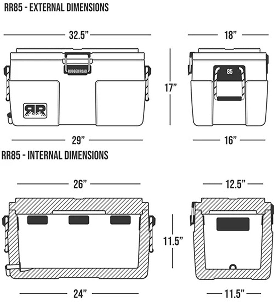 Rugged Road - Rugged Road 85 Cooler - Polar White