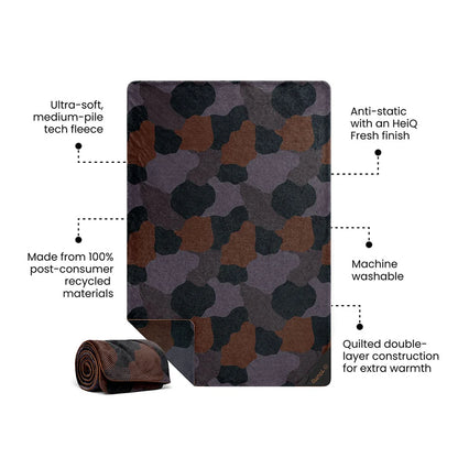 Rumpl - Après Fleece Blanket - Puzzled Black