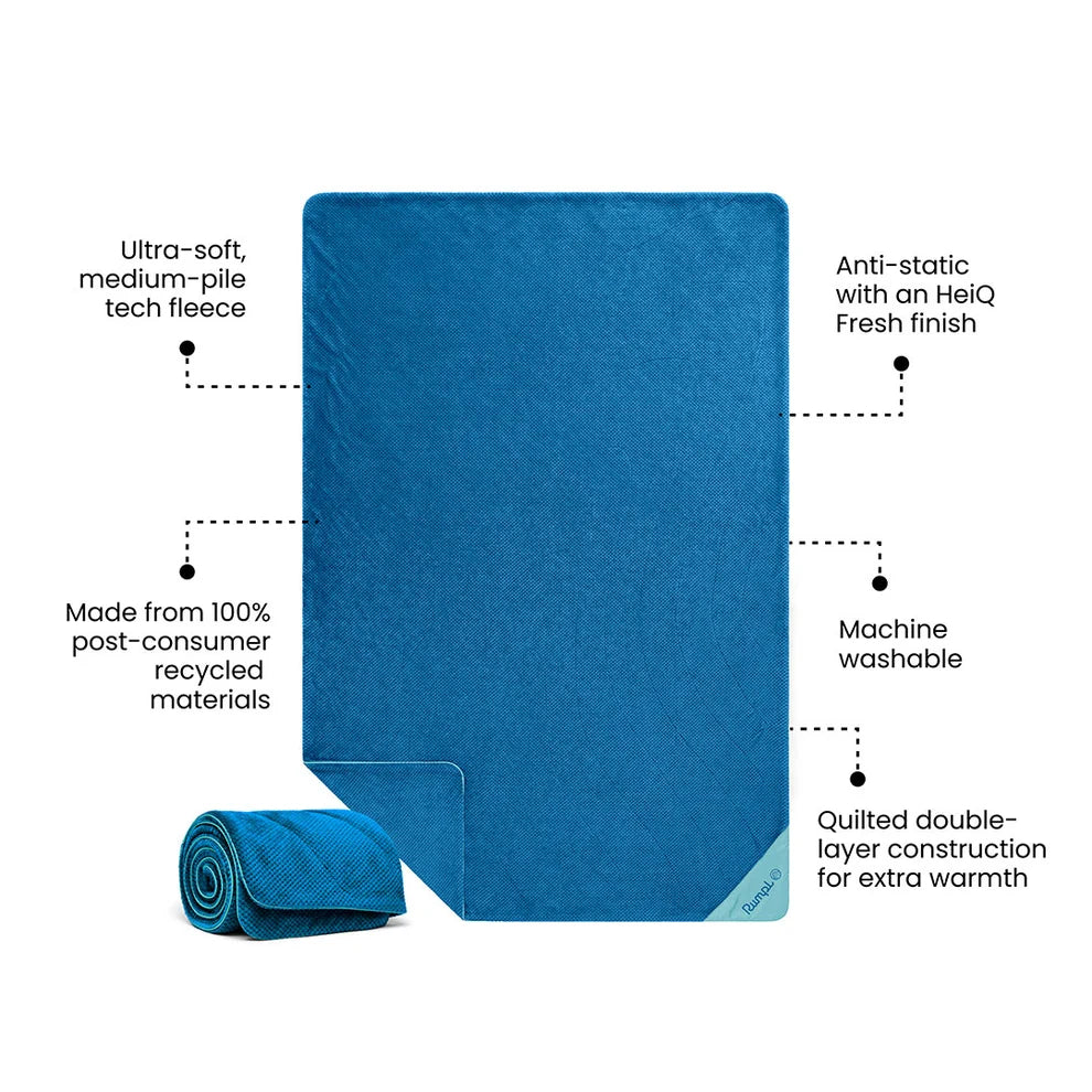 Rumpl - Après Fleece Blanket - Seascape Blue
