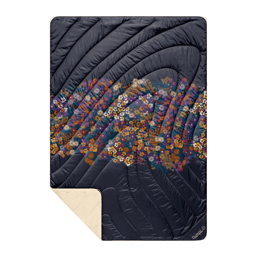 Rumpl - Fleece Puffy Blanket - Midnight Bloom