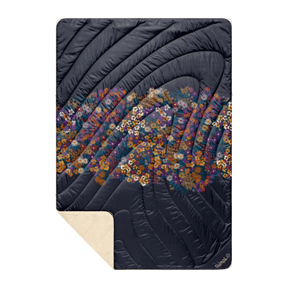 Rumpl - Fleece Puffy Blanket - Midnight Bloom