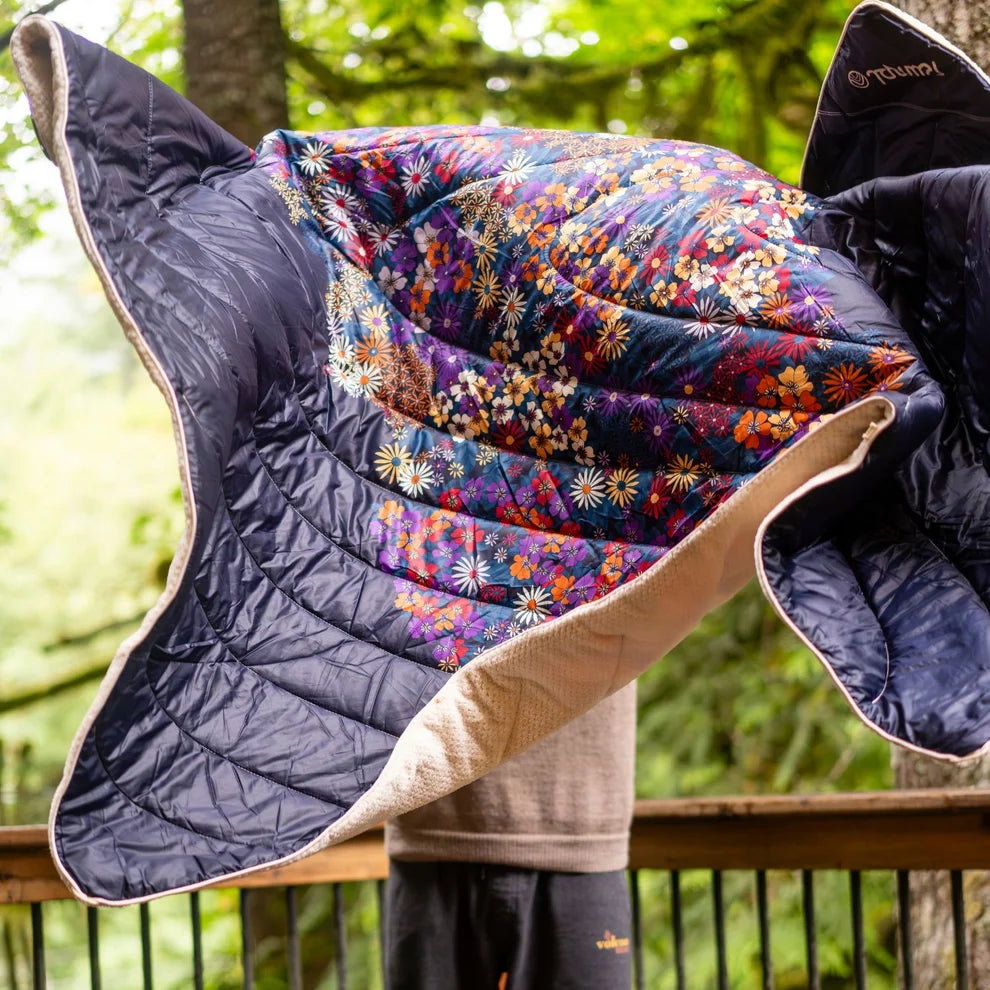 Rumpl - Fleece Puffy Blanket - Midnight Bloom