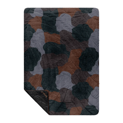 Rumpl - Fleece Puffy Blanket - Puzzled Black
