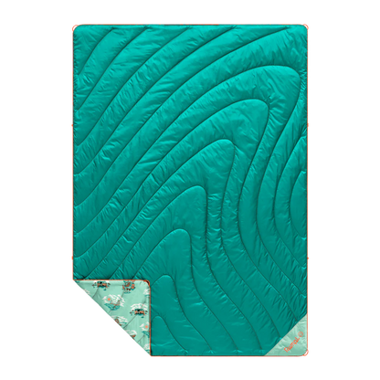 Rumpl - Original Puffy Blanket - Aqua Outer Banks