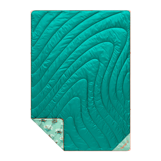 Rumpl - Original Puffy Blanket - Aqua Outer Banks