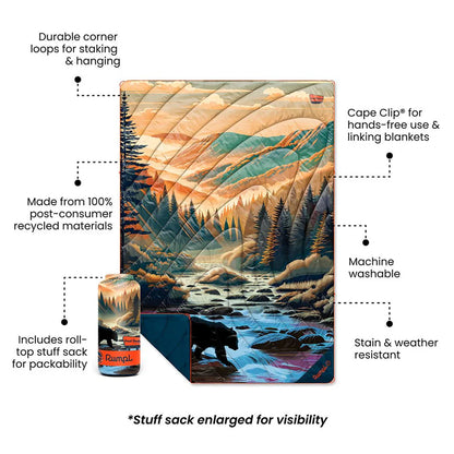 Rumpl - Original Puffy Blanket - Great Smoky National Park