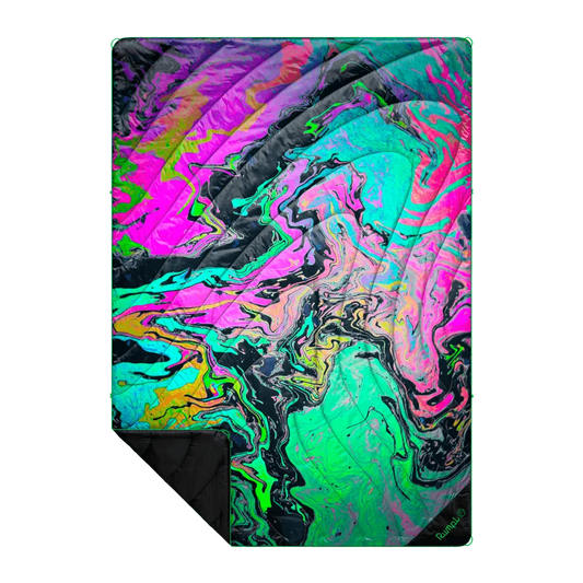Rumpl - Original Puffy Blanket - Liquid Neon