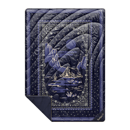 Rumpl - Original Puffy Blanket - Midnight Mesa Bandana
