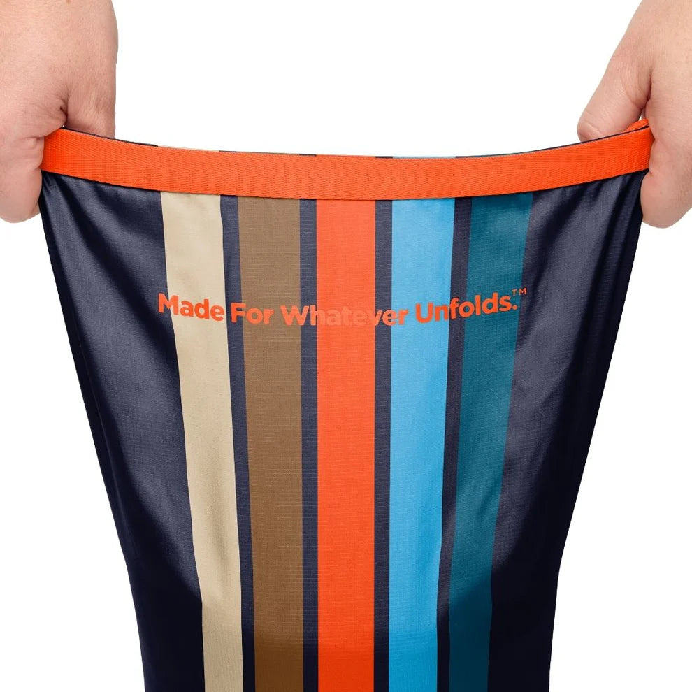 Rumpl - Original Puffy Blanket - Midnight Retro Stripes