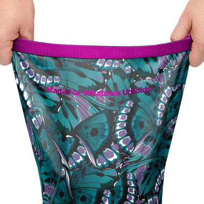 Rumpl - Original Puffy Blanket - Mint Green Butterflies