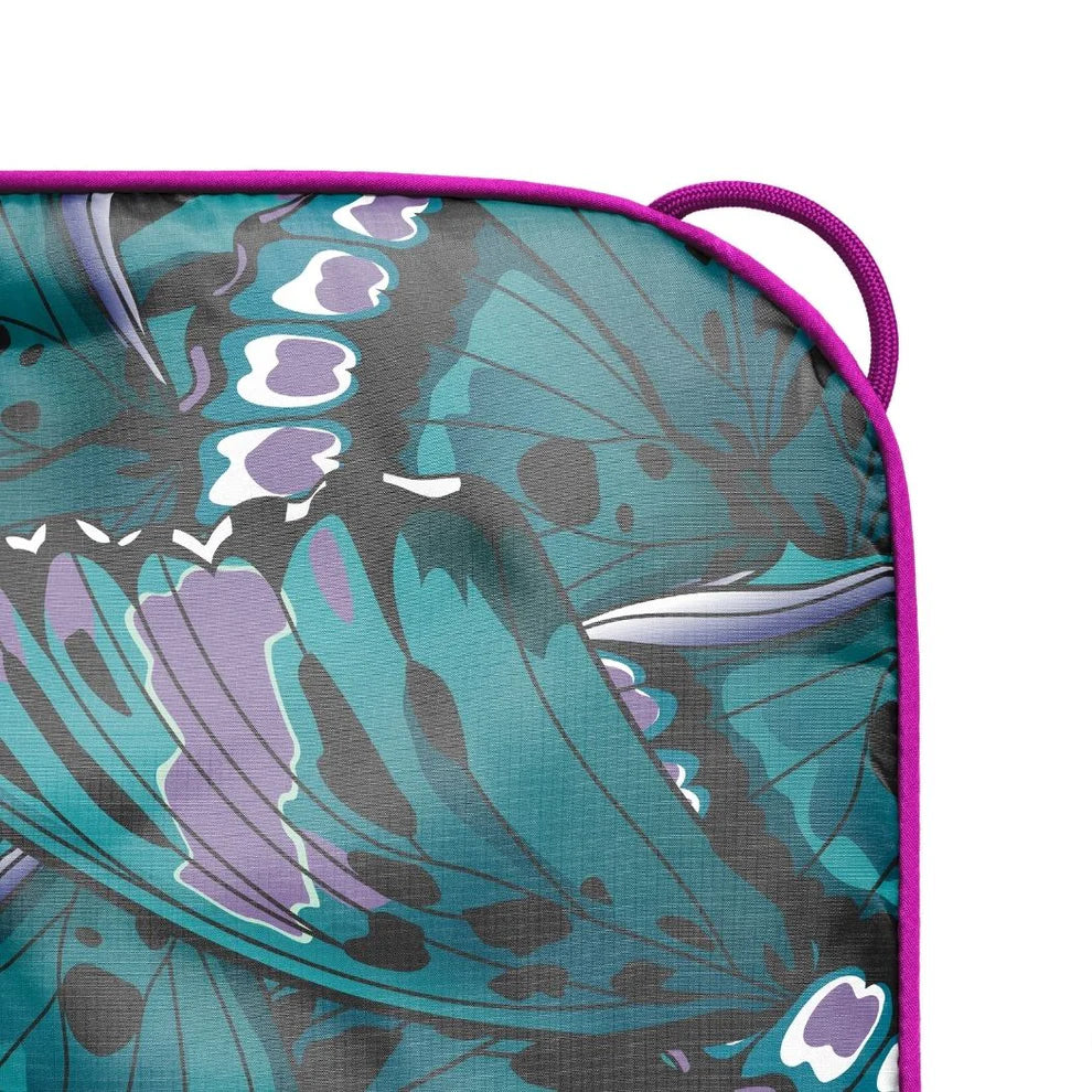 Rumpl - Original Puffy Blanket - Mint Green Butterflies