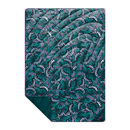 Rumpl - Original Puffy Blanket - Mint Green Butterflies