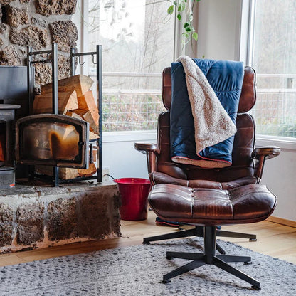 Rumpl - Sherpa Puffy Blanket - Forest Cabin
