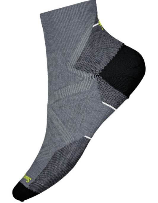 Smartwool - Run Zero Cushion Ankle - Medium Gray