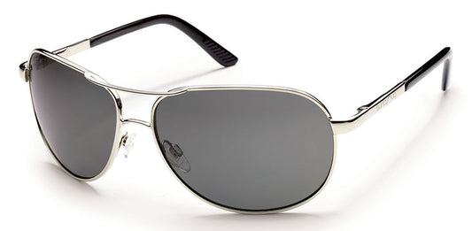 Suncloud - Aviator - Silver with Grey